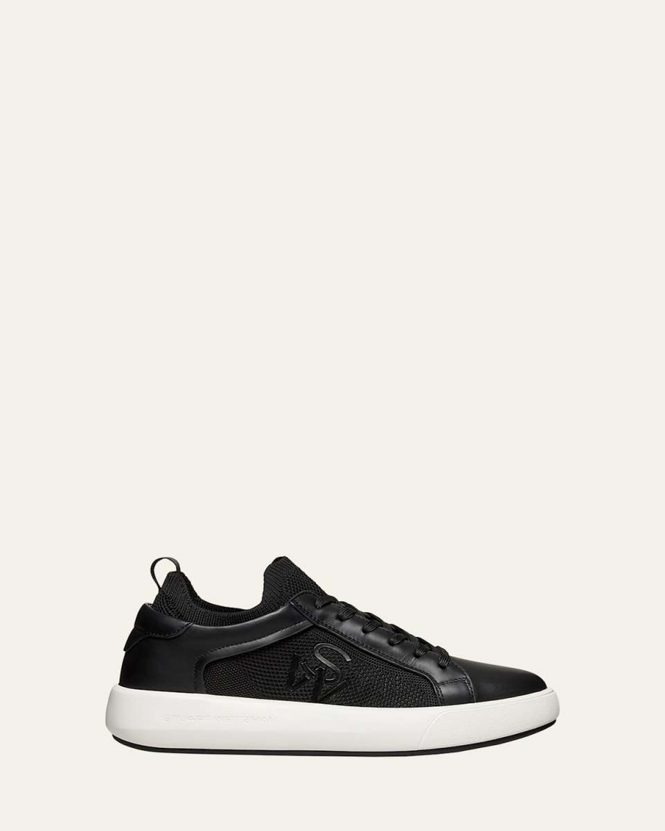 5050 Pro Leather Knit Low-Top Sneakers